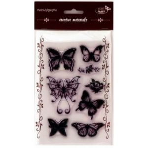 Stemple silikonowe Galeria Hobby 11x16cm, Motyle